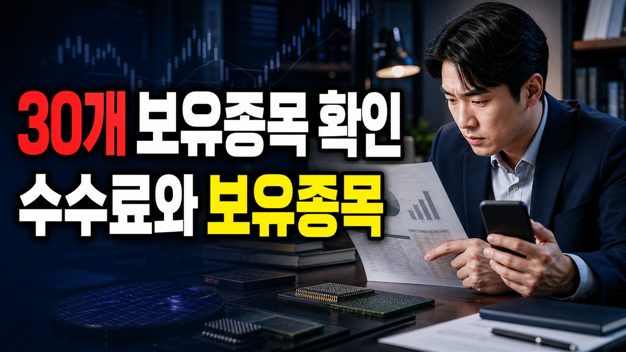 SOXX ETF가 SMH와 다른 점은? 수수료 0.34%와 30개 보유종목 확인 관련 핵심 정보를 상징적으로 보여주는 썸네일 이미지