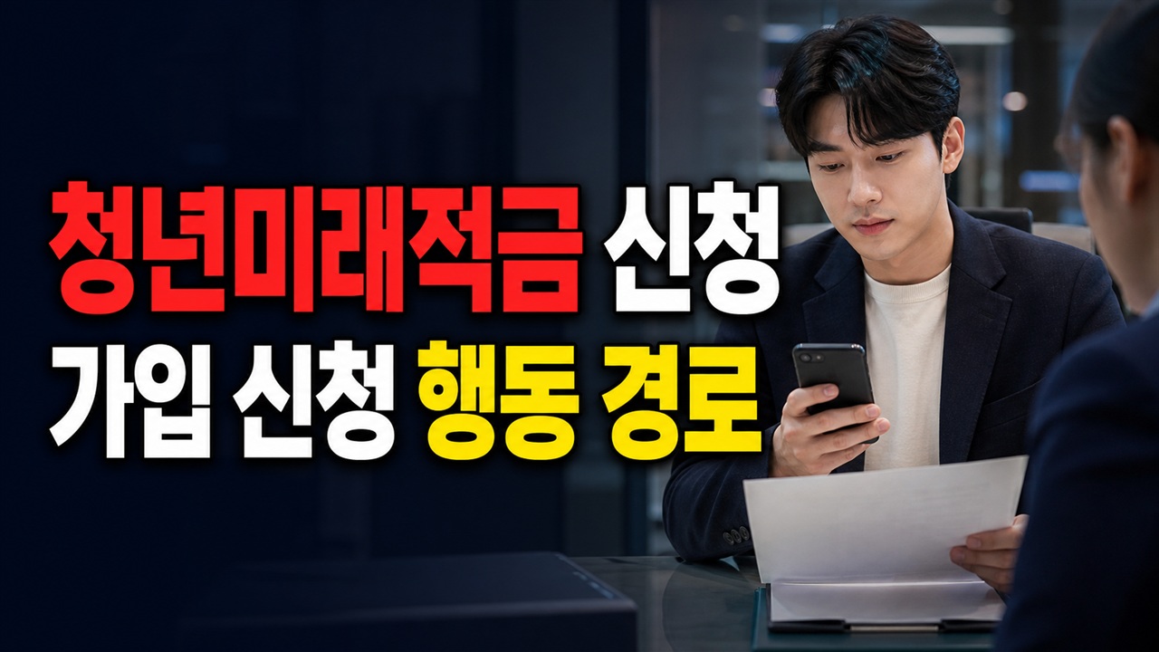 지금 무엇부터 확인해야 하나｜청년미래적금 6월 22일 출시…7월 3일까지 가입 신청 전체 행동 경로 관련 핵심 정보를 상징적으로 보여주는 썸네일 이미지